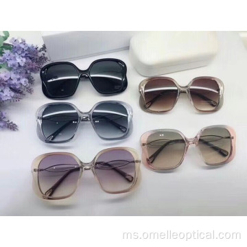 Sunglasses Perlindungan UV Square Untuk Perempuan